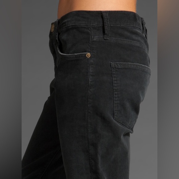 Current Elliott Boyfriend Corduroy Pants in Black, xs 24 - Made in USA - Picture 4 of 7